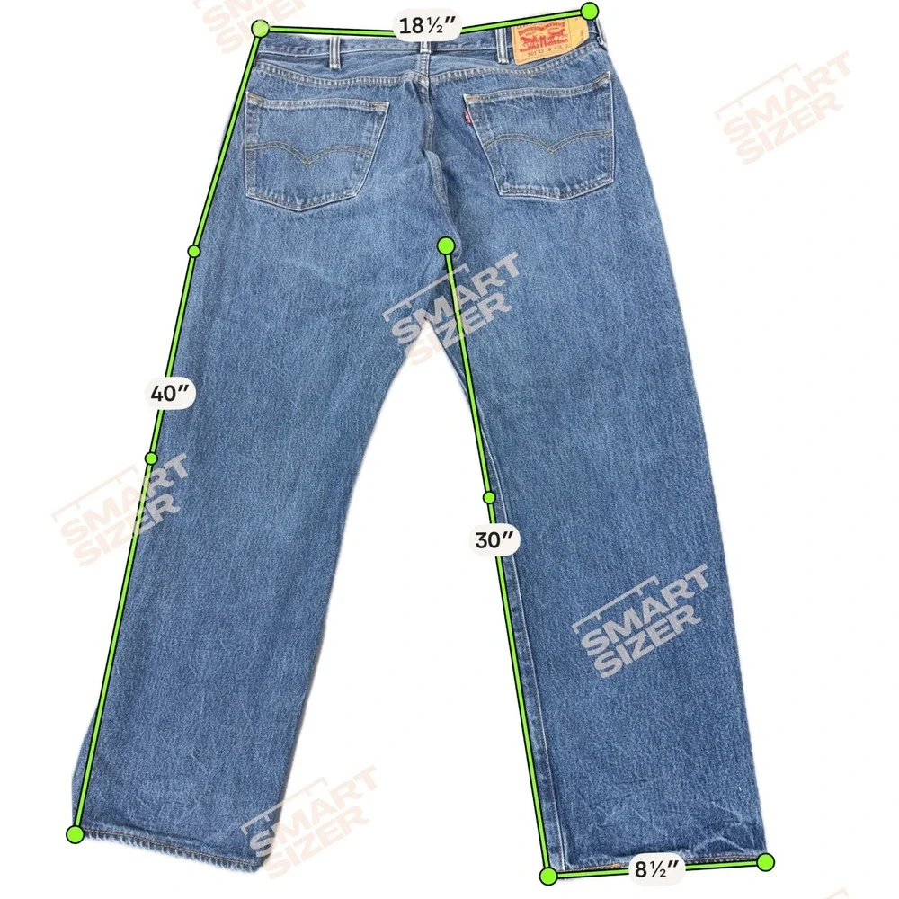Levi's 501 XX Men's Jeans 40x32 Medium Wash Blue Denim Button Fly Made in Mexico